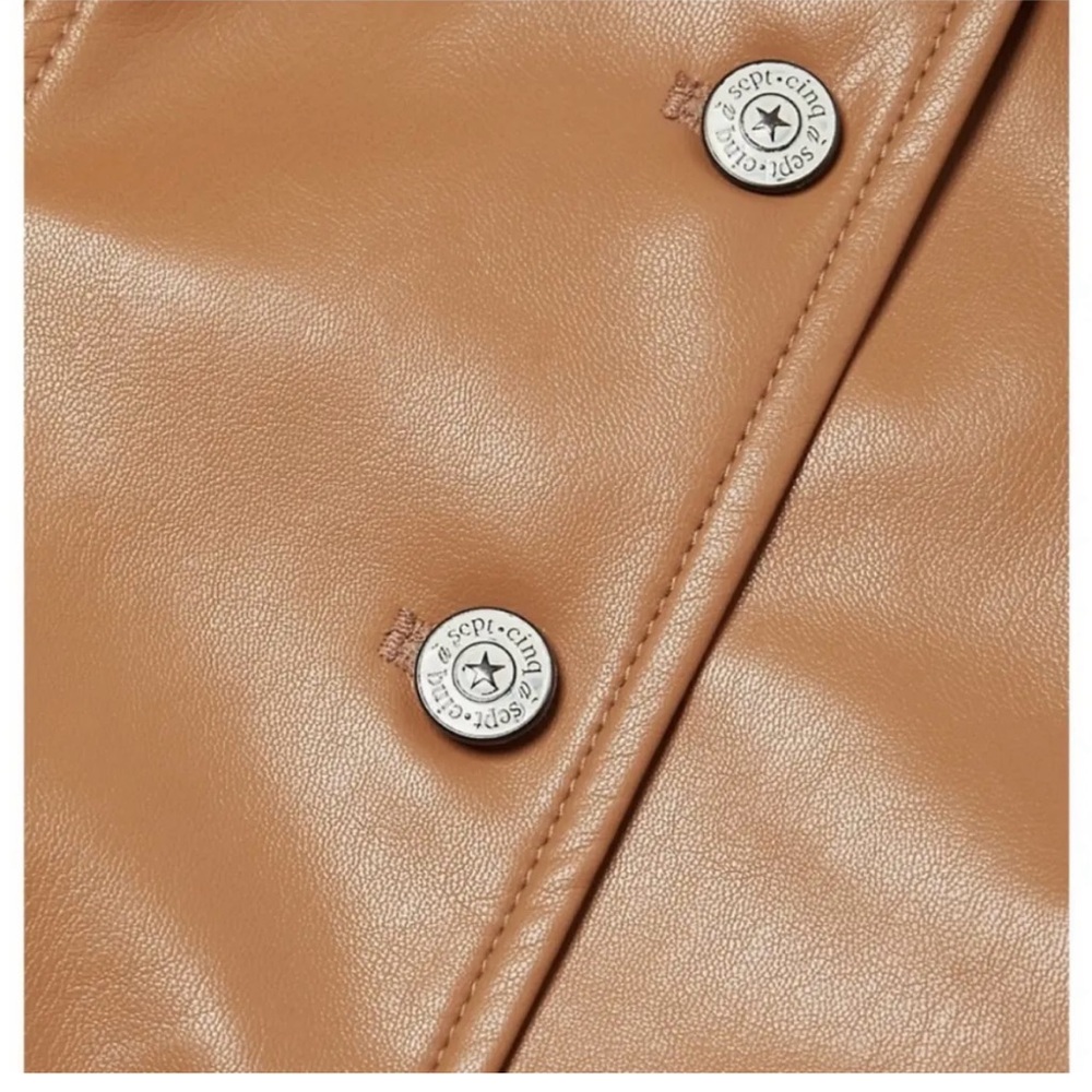 Cinq a Sept Faux Leather Jacket - Picture 6 of 6